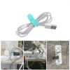 4/8 шт./уп. Мини силиконовые USB стяжки для кабелей, органайзеры для кабелей, мягкие ремешки, органайзер-намотка, зажимы для хранения