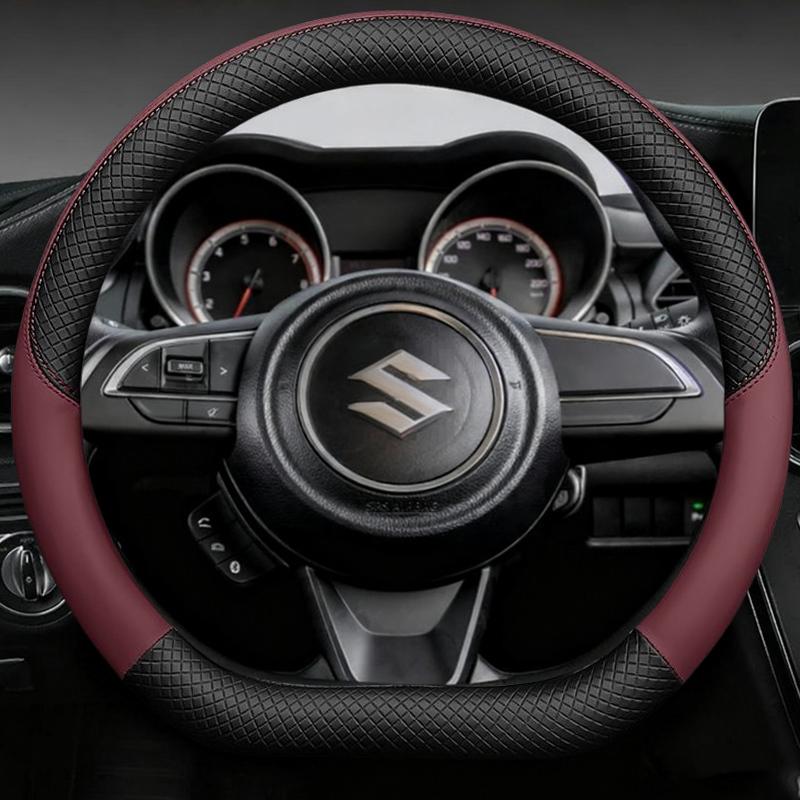 38cm Car Steering Wheel Cover For Suzuki Swift 2017 2018 Sport Auto Accessories