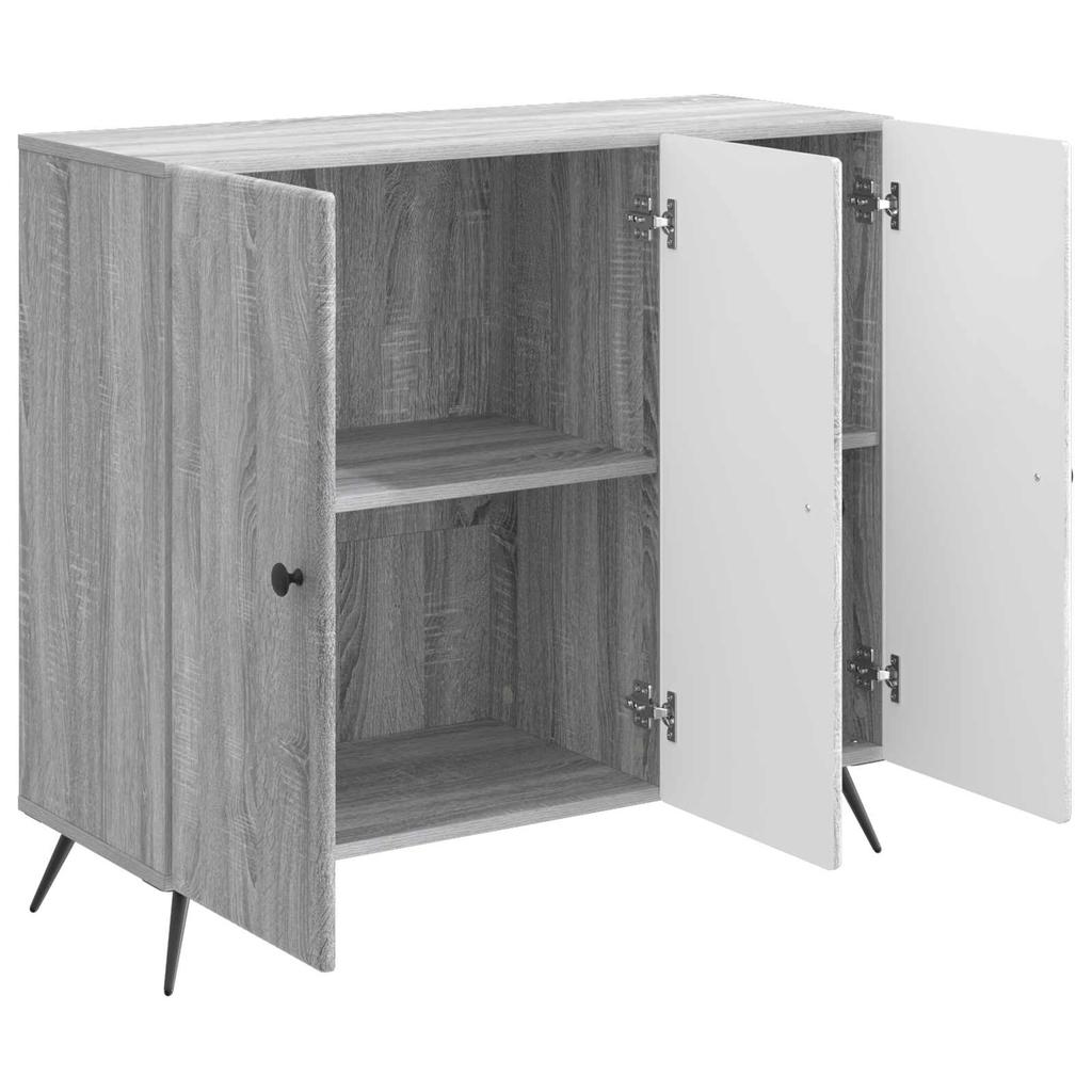 Sideboard Grey Sonoma 89 x 34.5 x 80 cm Engineered Wood