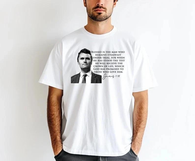 Футболка Charlie Kirk, Футболка Истинный Патриот США, Сделать Америку Снова Великой Поворотный Момент Футболка Унисекс