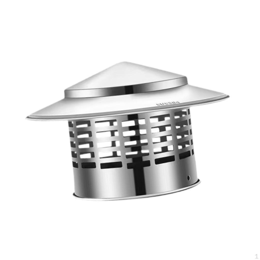 Круглый колпак дымохода Крышка дымохода Непромокаемая коническая верхняя крышка вытяжного отверстия Крышка Защита от дождя
