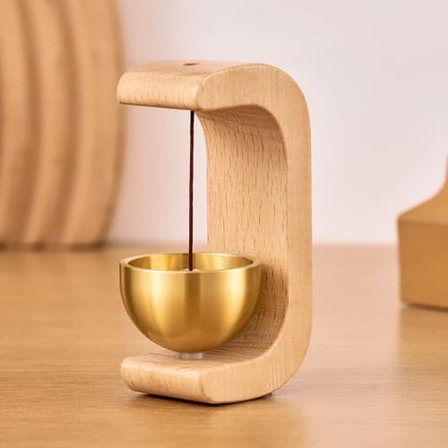 Mini Orin (Buddhist Bell), a Stylish and Portable Brass Bell Perfect for Pet Memorials, Modern Buddhist Altars, and Other Buddhist Accessories. Featur