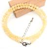4mm Round Natural quartz Beads Necklace Natural Stone Lobster clasp 15inch Hand Made Neutral DIY Jewelry Making Women gift