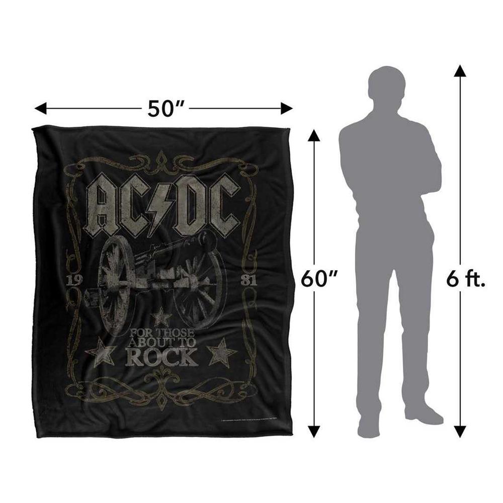 AC/DC For Those About To Rock Silky Label Supersoft Blanket