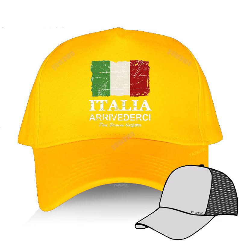 Мужская и женская кепка люксового бренда, винтажная бейсболка Italia Bandiera uomo uomini Vendita A Buon Mercato, забавный дизайн, летняя шапка
