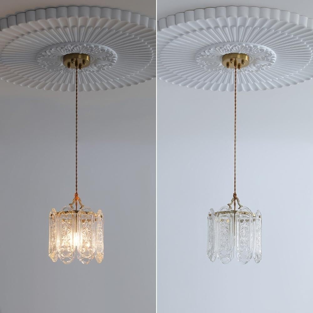 Скандинавский Современный Подвесной Светильник Винтажные Стеклянные Подвесные Светильники Цилиндрический Барабанный Потолочный Подвесной Светильник Люстра во Французском Стиле для Столовой