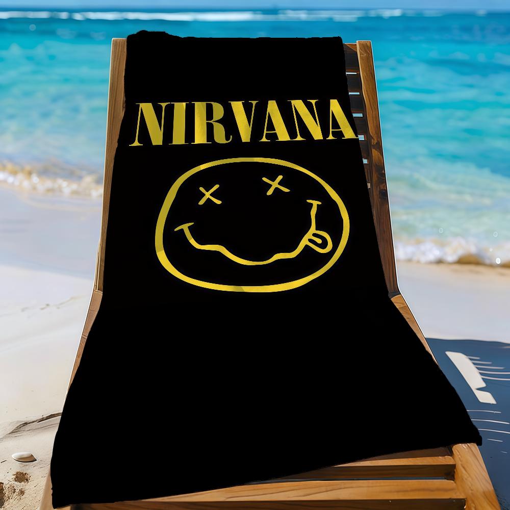 Полотенце Band N-Nirvana-S Спортивное Быстросохнущее Туристическое Снаряжение для Кемпинга Песозащитное Мягкое Легкое Большое Пляжное Полотенце
