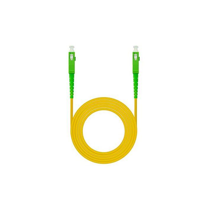 Câble Fibre Optique - Nano Cable - 10.20.0010 - SC/APC - Monomode - 10m - Jaune