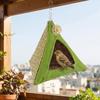 Triangular Summer Cooling Nest Breathable Net Bird Hammock Triangular Bird Hut  Hiding House