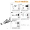 304 stainless steel silver perforated adhesive hook bathroom storage hook round wall hanging coat hook - 2 pcs
