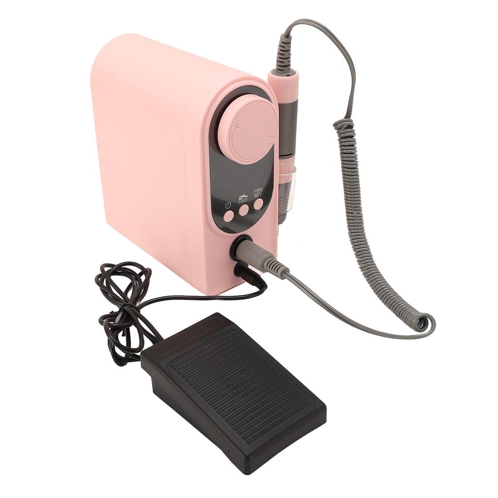 Desktop Electric Nail Drill Machine 0-35000rpm Plug In Nail Polisher Professional Nail Grinder for M