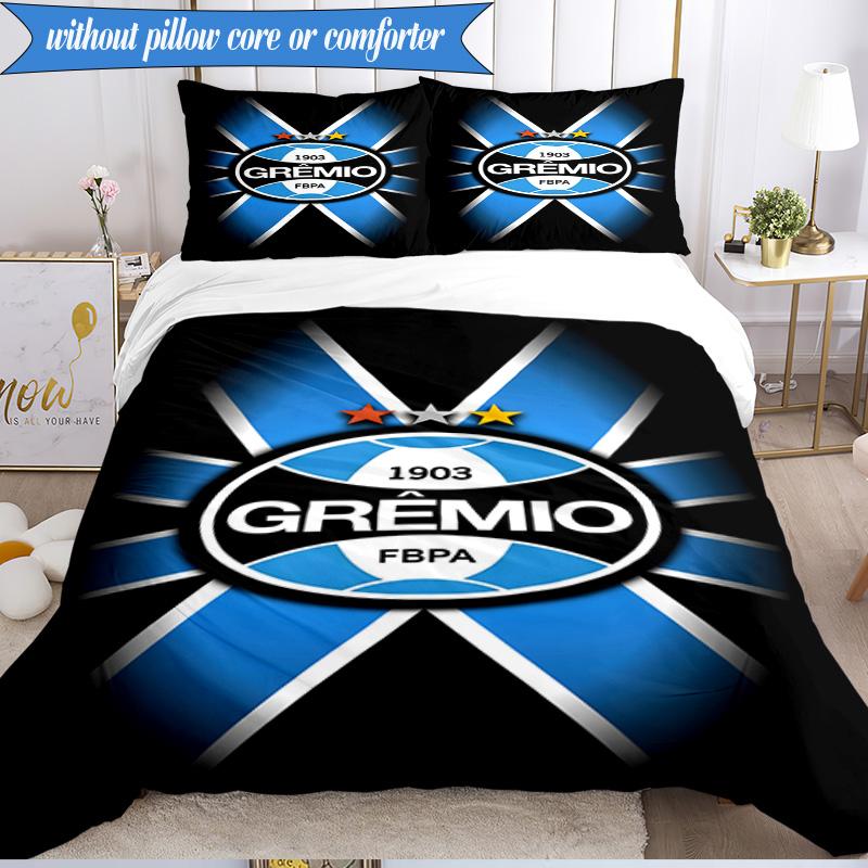 3PCS Grêmio FBPA Printed Soft Bedding Set,Including 1pc Duvet Cover And 2pcs Pillowcases Perfect for Bedroom, Dormitory, Fan gift