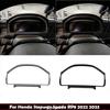 For Honda Stepwgn Spada RP8   2024 ABS carbonfiber Dashboard trument Display Panel Decorative Ring Cover Trim Sticker