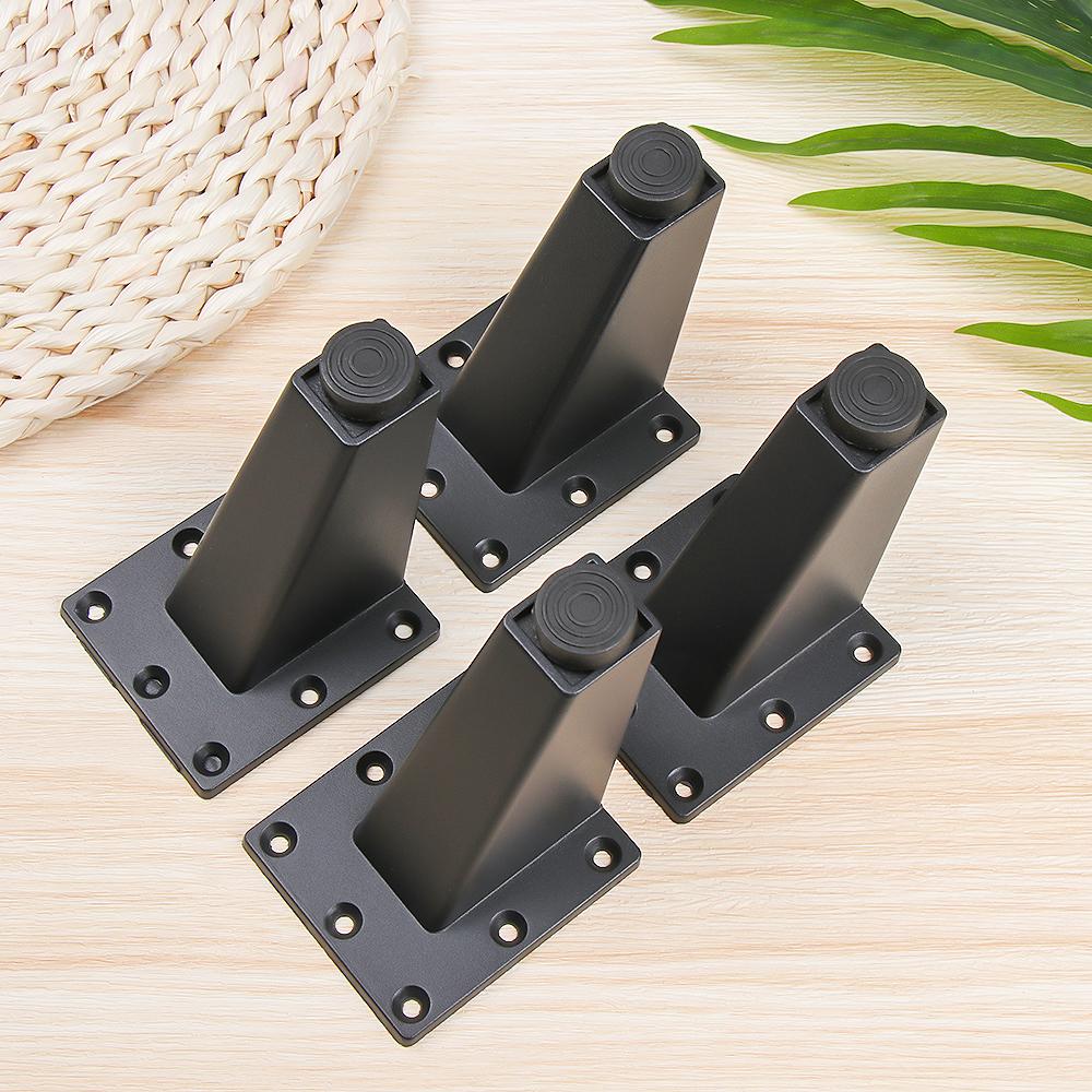 4Pcs Strong Home Black White Table Support Furniture Feet Sofa Legs Cabinet Holder Foot