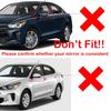 For KIA K2 KX CROSS 2017- RIO 4 2017- Car Rearview Side Mirror Cover Horn Wing Cap Exterior Door Trim Sticker Carbon