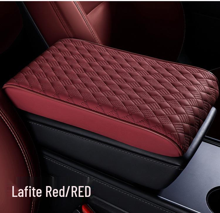 Подушка-подлокотник для автомобиля из бриллиантовой кожи наппа - пена с памятью, нескользящая, износостойкая, универсальная для всех сезонов.