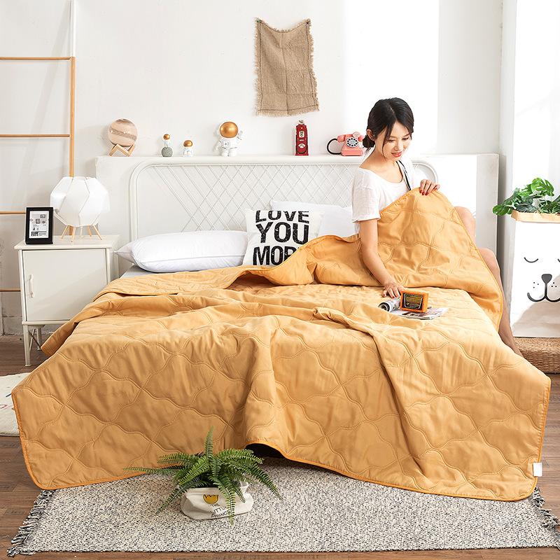 Промытое водой хлопковое одеяло с кондиционером, летнее прохладное одеяло, весеннее и осеннее одеяло, летнее профессиональное одеяло