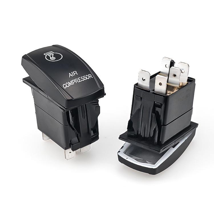 15A 24V Светодиодный двухклавишный переключатель для яхты, автобуса и переоборудования междугороднего автобуса