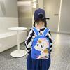 Trendy Durable Nylon Kids Backpack With Cartoon Design For School And Travel
