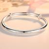 925 Sterling Silver Charm Lucky Four-leaf Clover Bracelets Bangles for Women Fashion Party Wedding Jewelry Adjustable Gifts