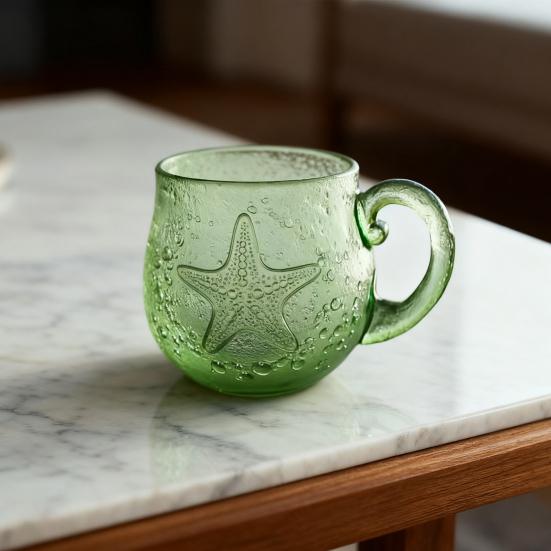 Кружка из смолы на морскую тематику, ручная работа, для кофе и чая, красочная, с градиентом, художественная, чашка-подарок, уникальная, для дома и офиса