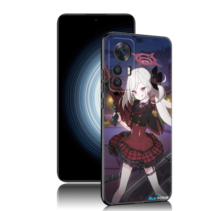 Игра Blue Archive Черный силиконовый чехол для телефона для Xiaomi Redmi 7A 8A 9A 10A 11A 9C 10C 12C 13C 11 Prime A1 A2 + 12 4G Note 9T 12R