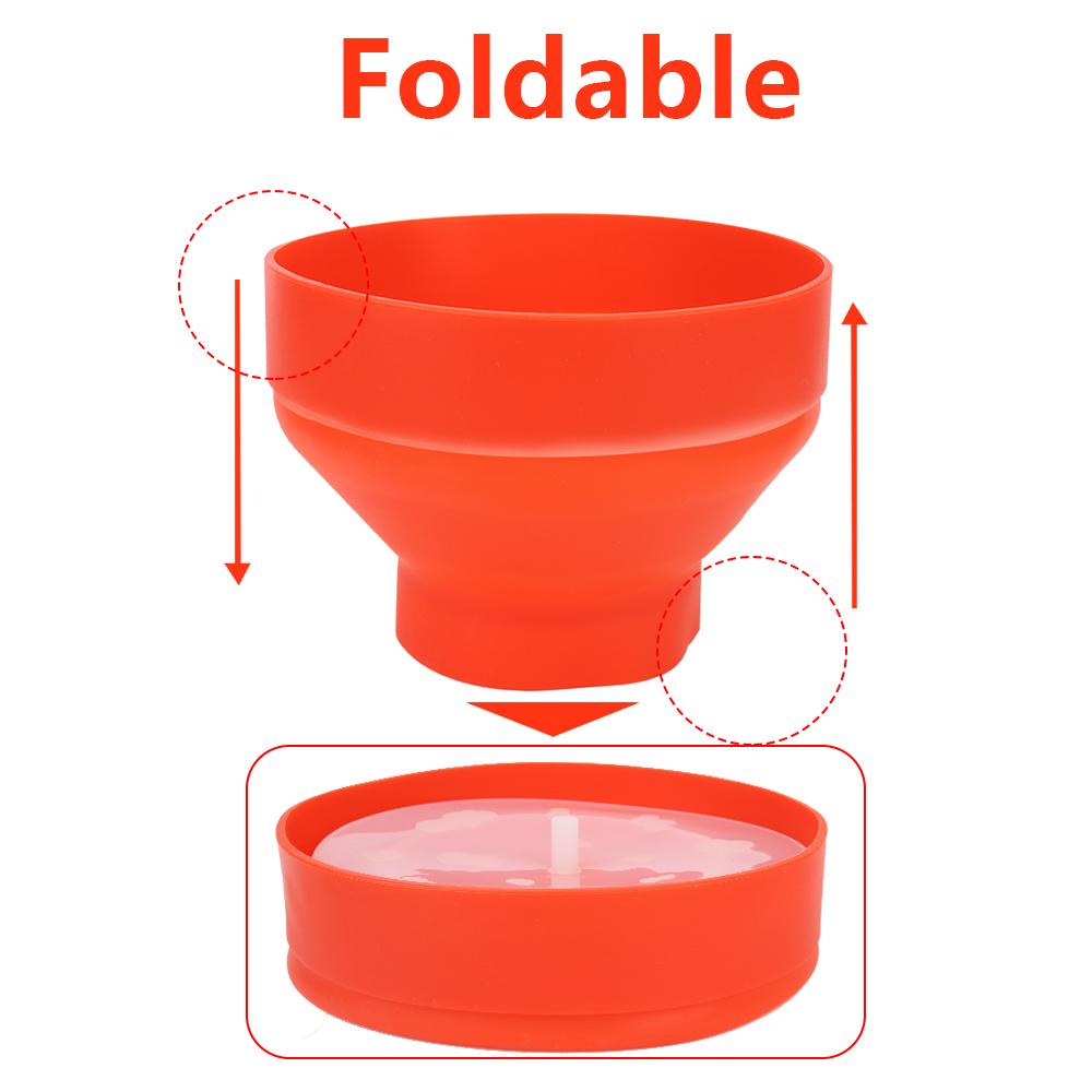 С крышкой Чипсы Фруктовое блюдо Миска для попкорна для микроволновки Ведро Складной Красный Силиконовый Попкорн Мейкер Высококачественные Кухонные Легкие Инструменты