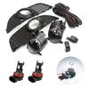 Противотуманные фары для Mitsubishi Lancer Lancer-ex 2008-2013, светодиодные галогенные фары, крышка противотуманной фары, рамка, гриль, рамка, переключатель жгута проводов