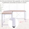 L-Shaped Corner Desk, Computer Desk for Home Office, Space-Saving Study Workstation, Easy to Assemble, 150 x 150 x 76cm, Oak