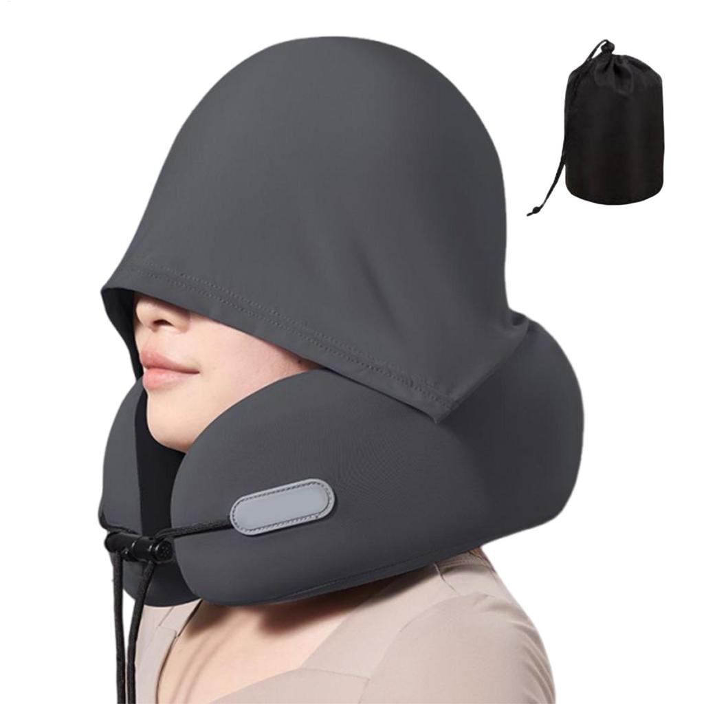 Car Headrest Pillow Soft U Shaped Neck Pillow Ergonomic Cushion Pad Sleep Aid Tool Shading Headrest for Sitting Nap Bed Road