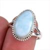 Кольцо из чистого серебра 925 пробы с драгоценным камнем ларимаром Natural Republic, размер 7,5 R0T95