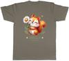 Personalised Squirrel Daisy Flower Unisexs TShirt Forest Animal Floral Tee Gift