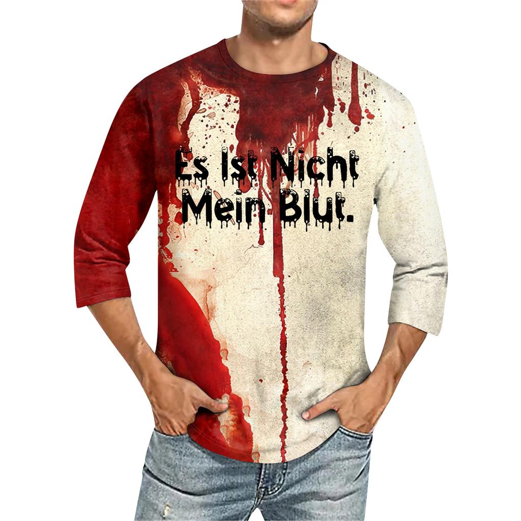 Men's T-shirt T-shirts Graphic Text Pool3D Printing Street Casual Short Sleeve Printed Clothing Basic