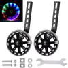 Kids Bike Training Wheels Flash Mute Wheel Bicycle Stabiliser Mounted Kit Compatible for Boy Girls Bikes of 12 14 16 18 20 Inch