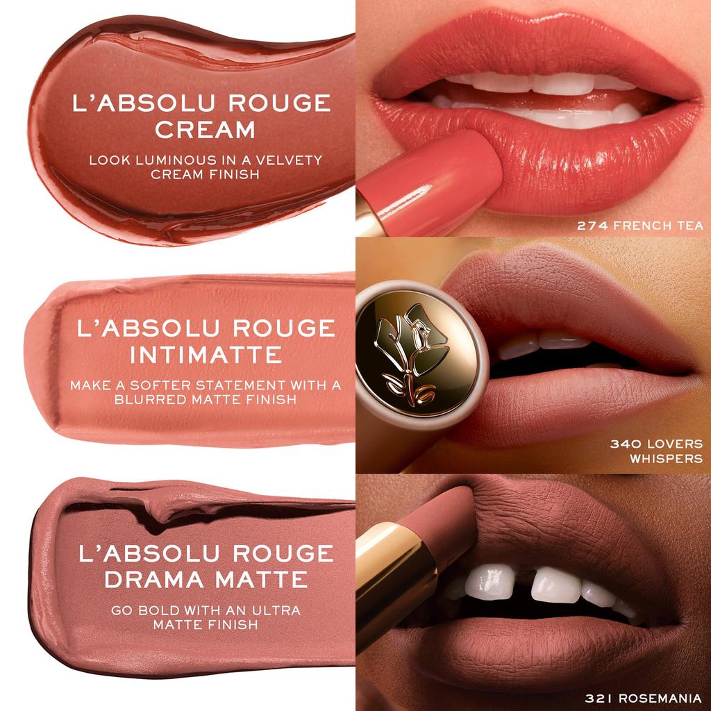 Rouge Drama Matte 274 French Tea Помада для губ Увлажняющая LANCÔME L'Apsolu 3,4 г