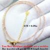 2-3mm Natural Stone Beads Necklaces For Women Men Faceted Indian Agates Tourmaline garnet Crystal quartz Bracelet Clavicle Chain