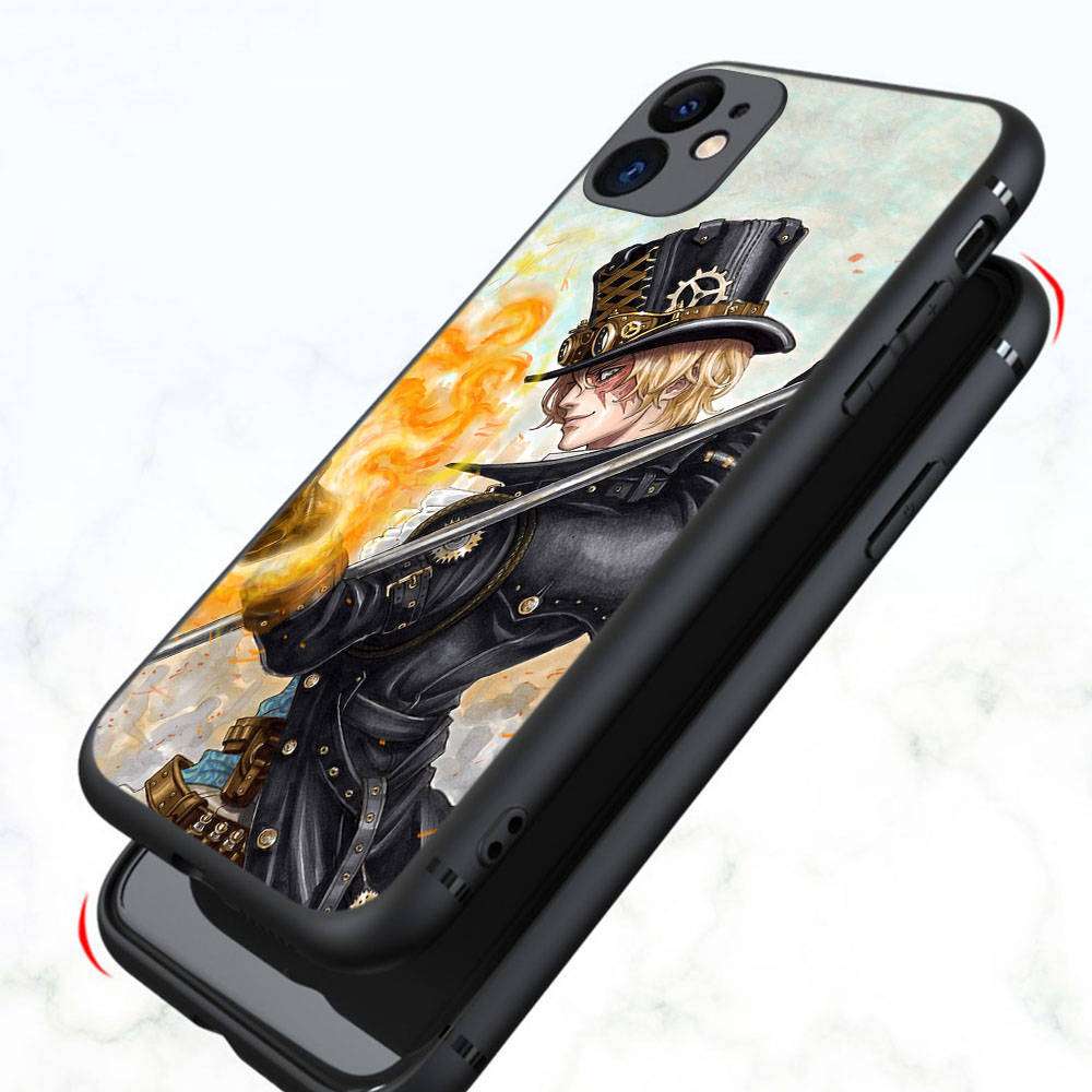 Чехол DT18 One Piece Sabo для Samsung A04 A14 A23 A34 A54 M23 M33 M52 M53 Realme 10 9 C30S C35 C55 VIVO Y02S Y21 Y33S Y51 X80 Pro Прозрачная крышка