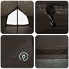 Tipi Tent Brown Gray 300 x 300 x 200 cm Polyester and Steel