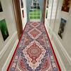 Retro Ethnic Long Corridor Carpet Luxury European Decoration Hallway Rug Non-slip Easy Cleaning Floor Mat Stairway Runners Mats