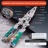 Screwdriver Wire Stripper Ergonomic Non-Slip Handle Easy To Use Foldable Design Compact Multi-tool Electrician Pliers