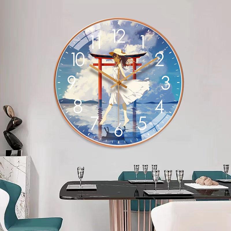 8 Inch Bedroom Simplicity Wall Clock Wall Clock Large Number Wall Clock Silent Watch Home Living Room Office Study
