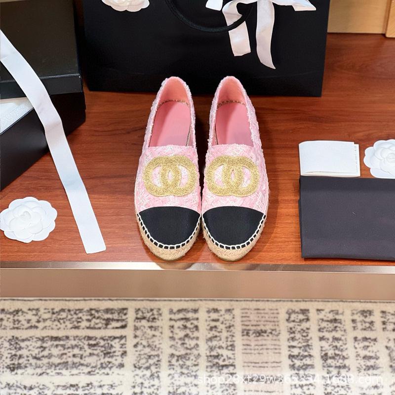 2024 Spring Upgraded Women's Xiao Xiangfeng Fisherman Shoes - Straw Rope Slip-On Dopamine Shoes