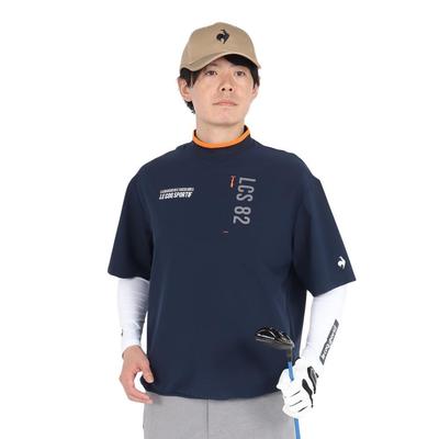 Coq Sportif Пуловер с коротким рукавом и легким дождевым гольфом LG4FTZ00M NV00 [Le Golf] [Stretch Forcer] внутренняя часть, прошитая, легкая, совместимая, мужская