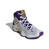 Adidas Pro Bounce 2018 Comfortable Durable Lightweight Mid-Top Basketball Shoes Unisex Sneakers White Purple IG4495