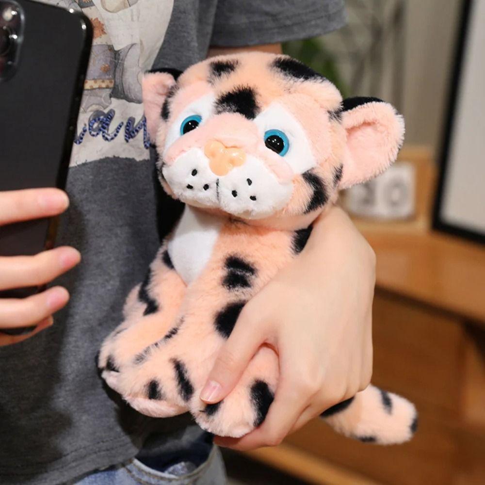 Sitting Simulated Leopard Plush Toy Fluffy Animals Stuffed Toys Children's Day
