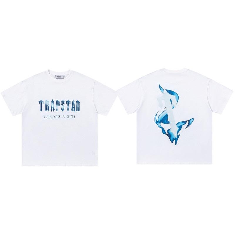 Cross-border new graffiti letter printing European and American street trendy brands loose and versatile casual men's and women's short-sleeved round