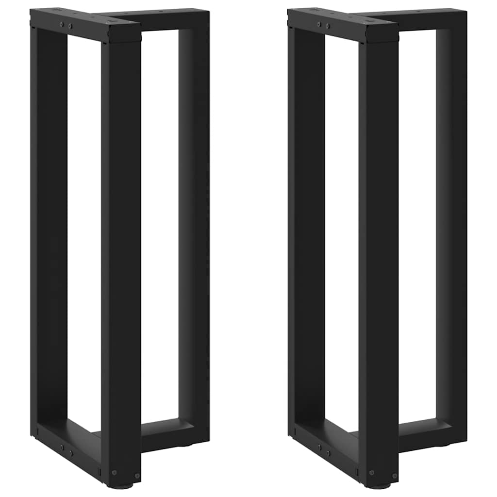 Vidaxl Nogi Do Stołu Barowego, 2 Szt., Czarne, 50X35X(100-101)Cm, Stal