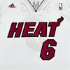 adidas X Коллаборация НБА Майами Хит Джеймс Модная Удобная Мягкая Приятная к коже Баскетбольная майка Унисекс майка Белый 7818A-331-AEB1382