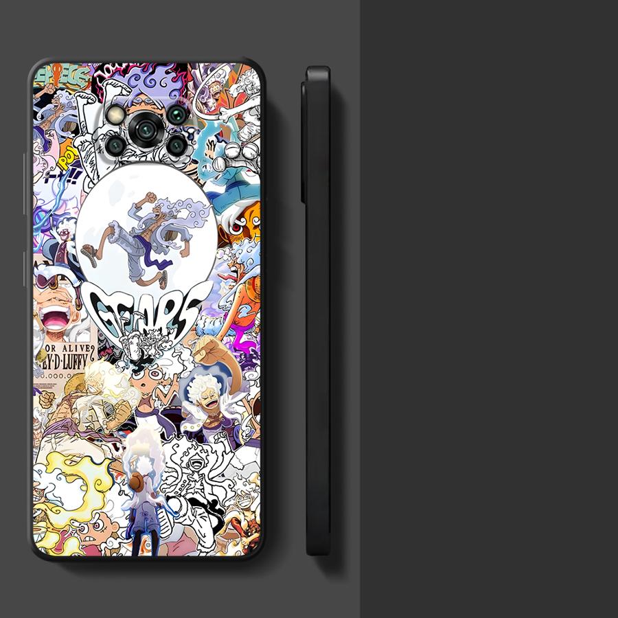 Чехол с рисунком из One Piece Луффи для Xiaomi Poco C40 F1 F3 M5 C71 C50 C75 C61 X3 X4 X5 X7 Pro M3 M4 M7 Pro Черный Мягкий чехол для телефона