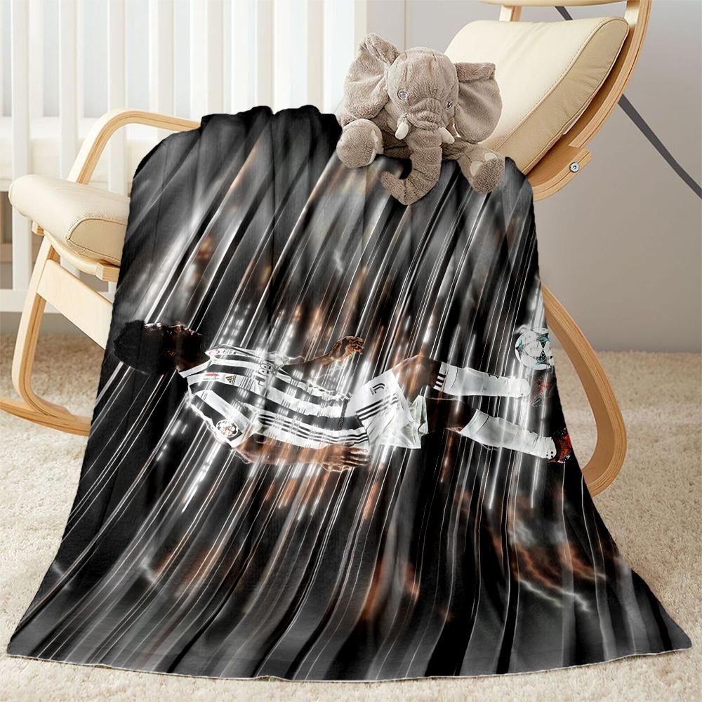 Juventus Celebration Moment Blanket Soft Warm Cozy Suitable for Seaside Bed Bedding Four Seasons Universal Playful Design